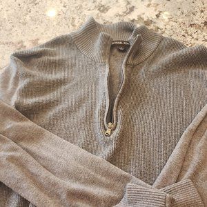 Michael Kors 1/4 zip henley-style sweater, mens L